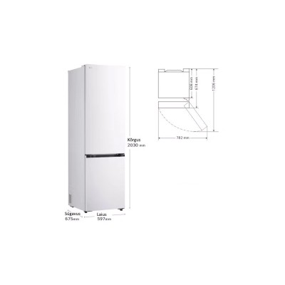 Külmkapp LG GBBS322CSW