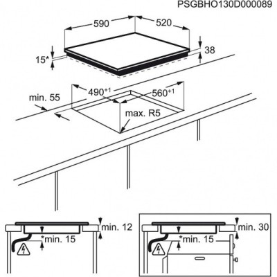 EHF6547FXK Keraamiline pliidiplaat Electrolux