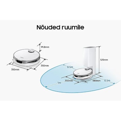 Robottolmuimeja Samsung VR30T85513W/WA
