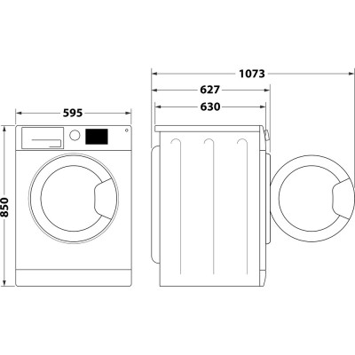 FFB 9469 BV EE стиральная машина с боковой загрузкой Whirlpool