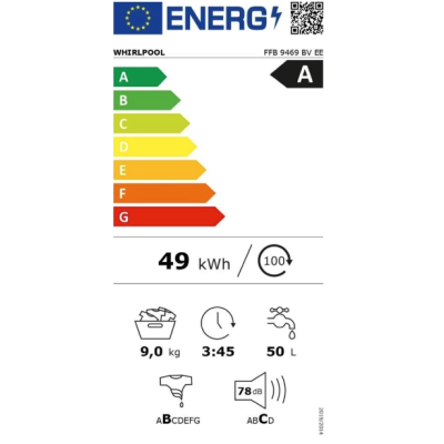 FFB 9469 BV EE eestlaetav pesumasin Whirlpool