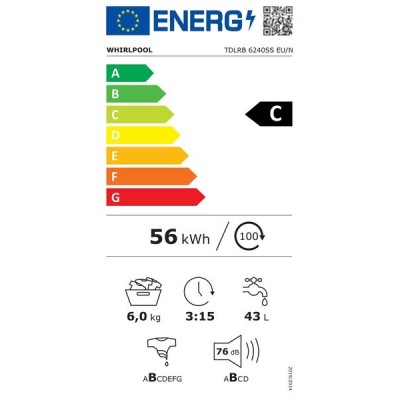 TDLR 6240SS EU стиральная машина с верхней загрузкой Whirlpool