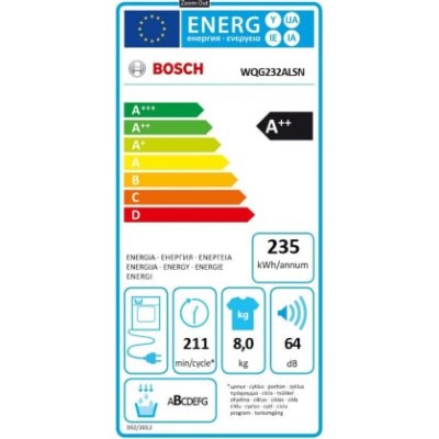 WQG232ALSN сушильная машина Bosch