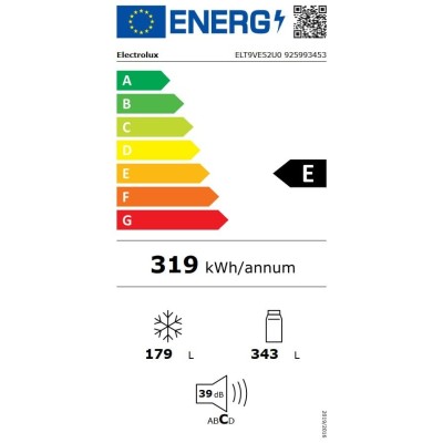SBS külmikud ELT9VE52U0 Electrolux