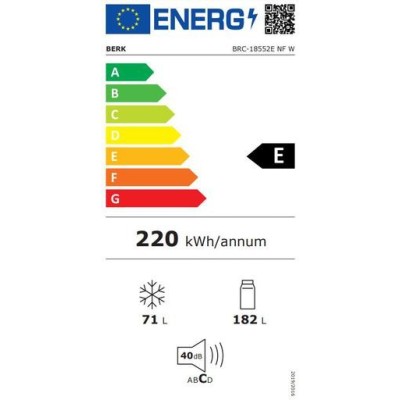 Külmkapp Berk BRC-18552E NF W