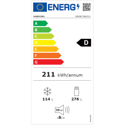 Külmkapp RB38C7B6D12/EF Samsung