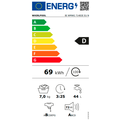 Pesumasin Whirlpool BI WMWG 71483E EU N